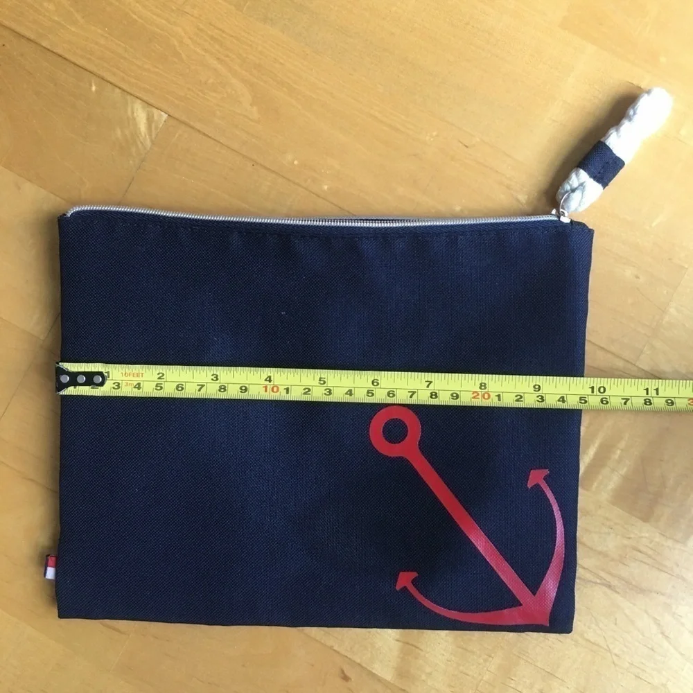 Tommy Hilfiger Anchor Travel, Make-Up Pouch, Navy Blue, Red
